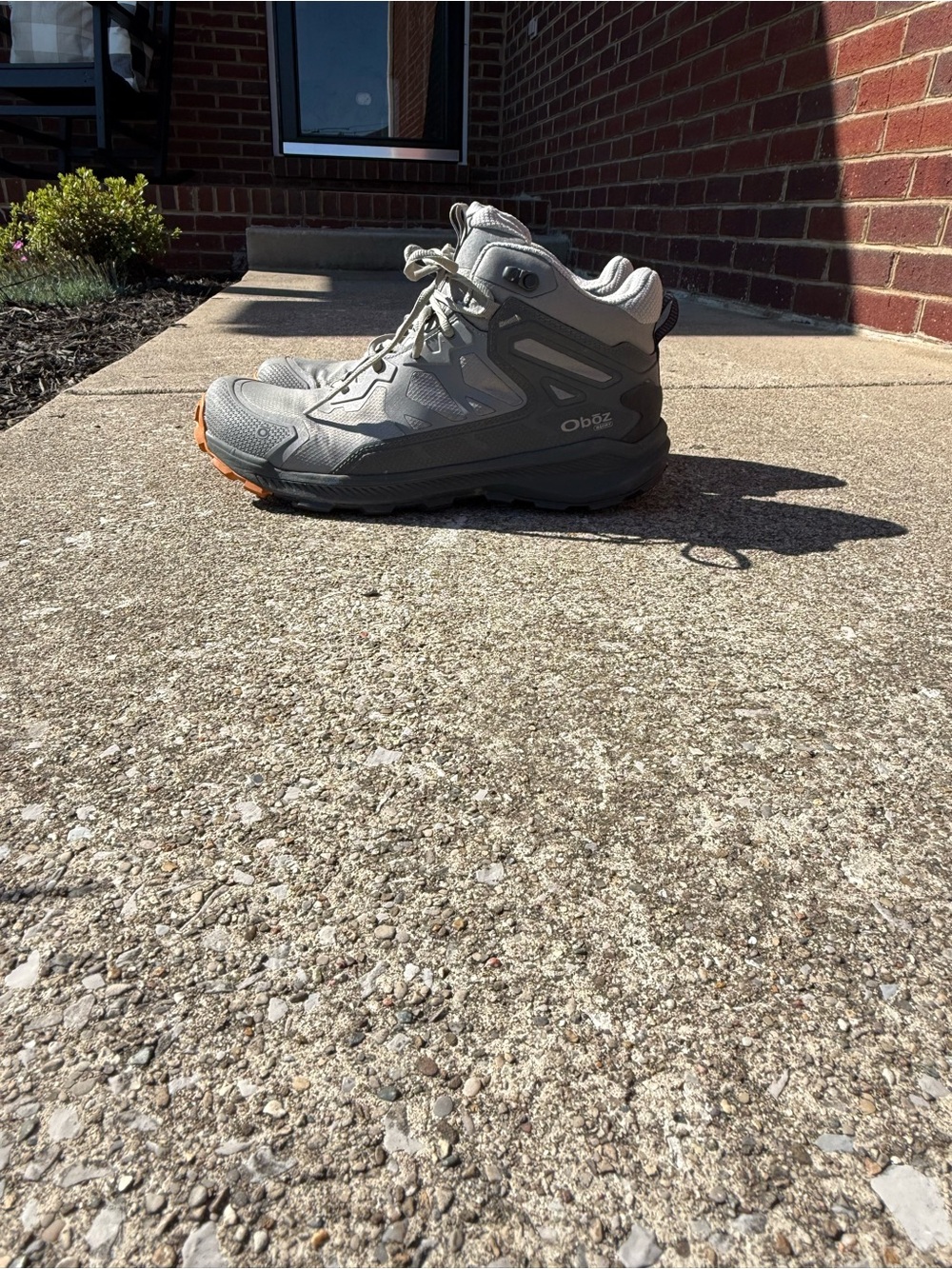 Men's Gray Mid-Height Hiking Boots